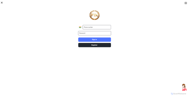 Security scan screenshot of https://ftkgcc.top/