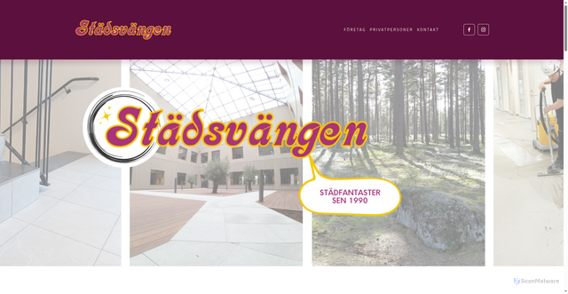 Security scan screenshot of https://stadsvangen.se