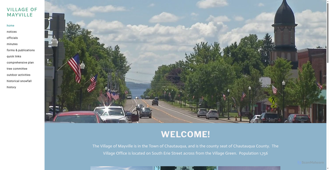 Security scan screenshot of https://mayvilleny.gov/