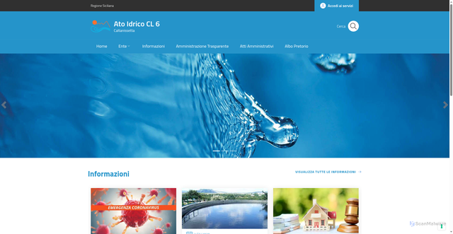 Security scan screenshot of https://atoidrico.caltanissetta.it/