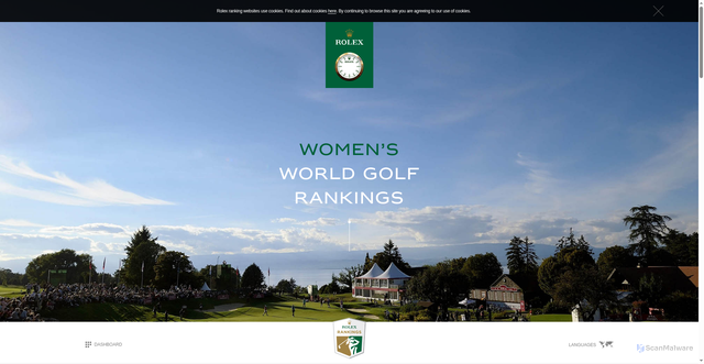 Security scan screenshot of https://www.rolexrankings.com/players/7331