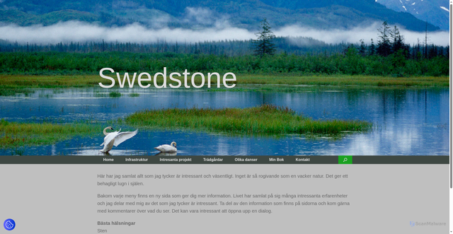 Security scan screenshot of https://swedstone.se