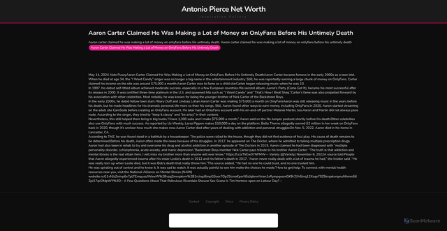 Security scan screenshot of https://mailjustifhugo-pgcsilb2wl.edgeone.app/18051-aaron-carter-claimed-he-was-making-a-lot-of-money-on-onlyfans-before-his-untimely-death.html