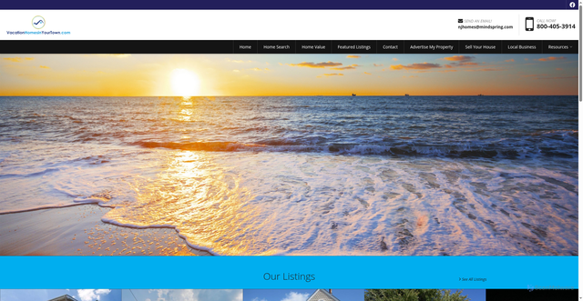 Security scan screenshot of https://vacationhomesinyourtown.com/?f=