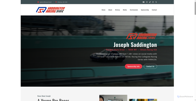 Security scan screenshot of http://saddingtonracing2.pages.dev/