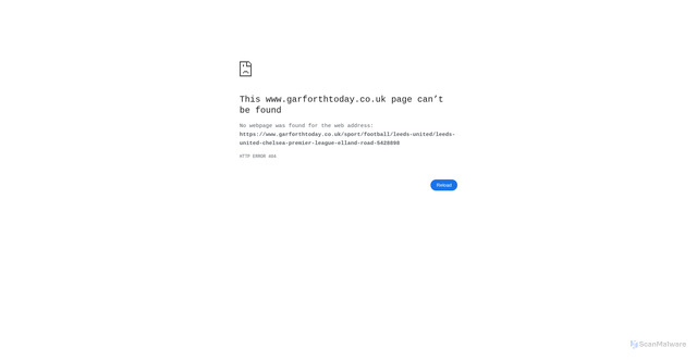 Security scan screenshot of http://www.garforthtoday.co.uk/sport/football/leeds-united/leeds-united-chelsea-premier-league-elland-road-5428898