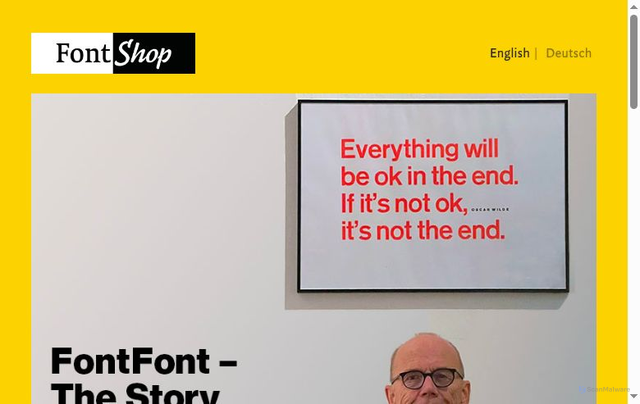 Security scan screenshot of https://www.fontshop.com/