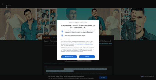 Security scan screenshot of https://danny-ramirez.com/