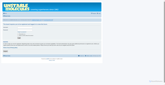 Security scan screenshot of https://unstablemolecules.com/viewtopic.php?t=7578