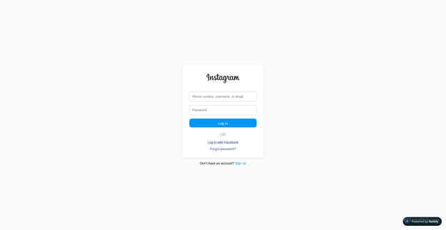 Security scan screenshot of https://innstagrram.netlify.app/