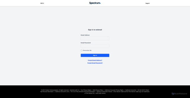 Security scan screenshot of http://www.v0-mailspectrum.vercel.app/