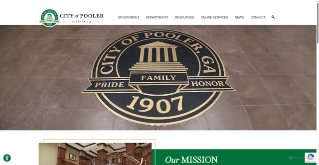 Security scan screenshot of https://www.pooler-ga.gov/