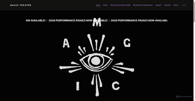 Security scan screenshot of https://magictheatre.org/