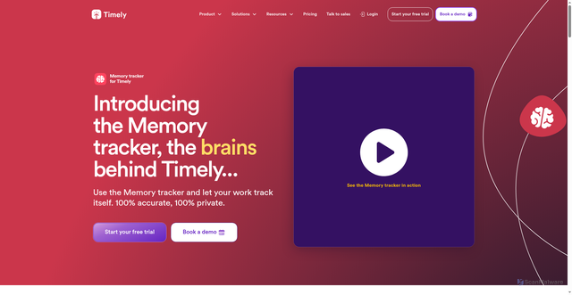 Security scan screenshot of https://memory.timelyapp.com