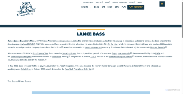 Security scan screenshot of https://visitjones.com/historic_locations/lance-bass/