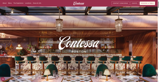 Security scan screenshot of https://contessaristorante.com/boston