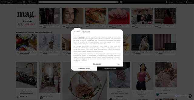 Security scan screenshot of https://stylowi.pl