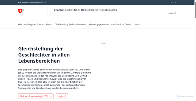 Security scan screenshot of https://www.ebg.admin.ch/de