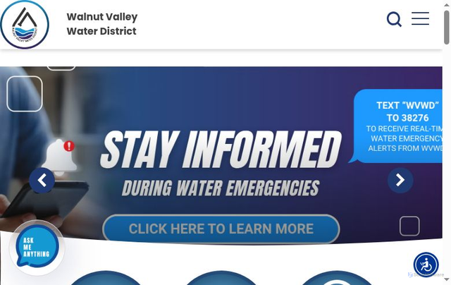 Security scan screenshot of https://walnutvalleywater.gov/