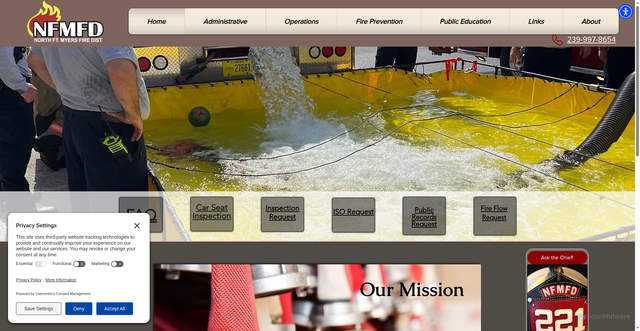 Security scan screenshot of https://www.nfmfirefl.gov/