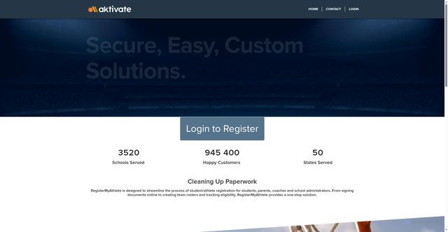 Security scan screenshot of https://www.registermyathlete.com