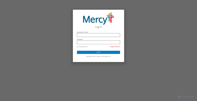 Security scan screenshot of https://mercyhealth.talisenfim.com
