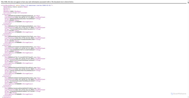 Security scan screenshot of https://d1ayxb9ooonjts.cloudfront.net/