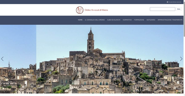 Security scan screenshot of https://www.ordineavvocatimatera.it/