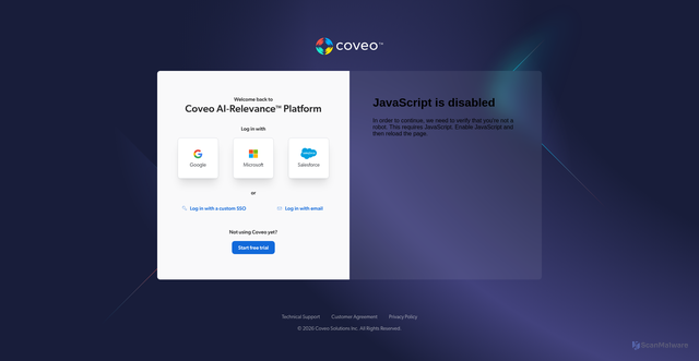 Security scan screenshot of https://dellprod.org.coveo.com