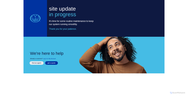Security scan screenshot of https://allstatequickphotoclaim.app
