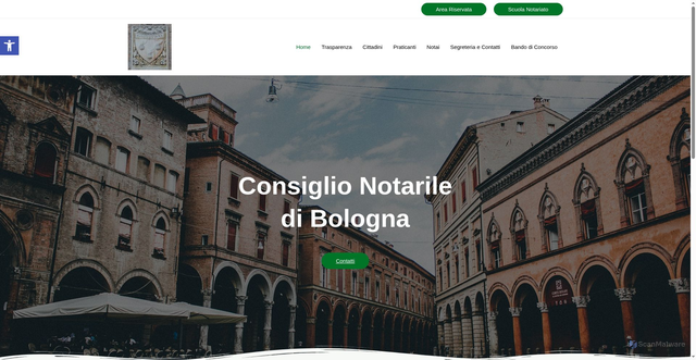 Security scan screenshot of https://consiglionotarilebologna.it/