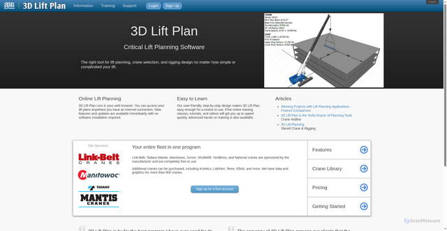 Security scan screenshot of https://3dliftplan.com