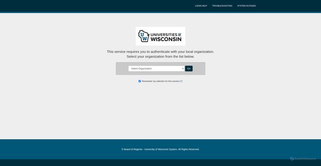 Security scan screenshot of https://uwmil.instructure.com