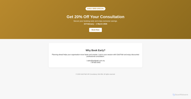 Security scan screenshot of https://goldpathregistration-sy4xd2e7iq.edgeone.app/