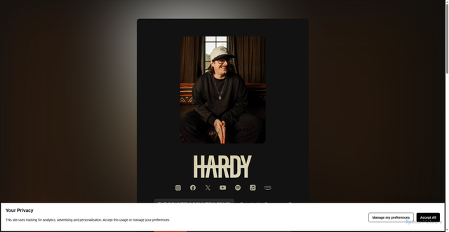 Security scan screenshot of https://hardy.komi.io/