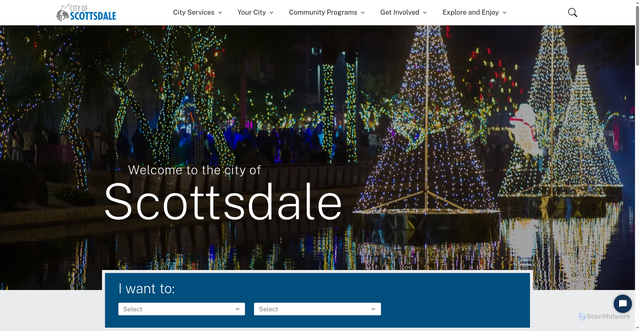 Security scan screenshot of https://www.scottsdaleaz.gov/