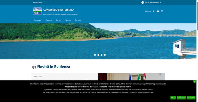 Security scan screenshot of https://www.bim-teramo.it/