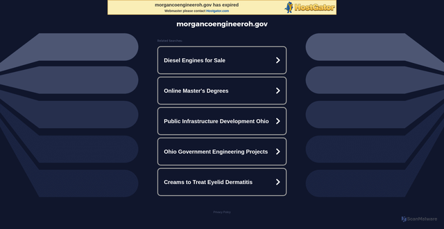 Security scan screenshot of https://www.morgancoengineeroh.gov/