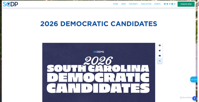 Security scan screenshot of https://scdp.org/2026-candidates/