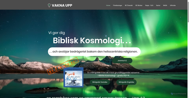 Security scan screenshot of https://vaknaupp.se