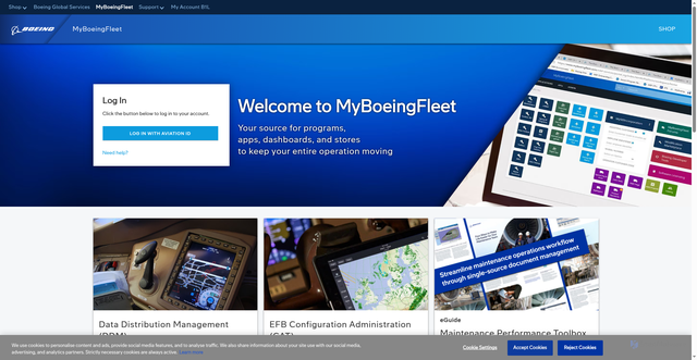 Security scan screenshot of https://myboeingfleet.boeing.com
