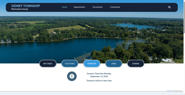 Security scan screenshot of https://sidneymi.gov/