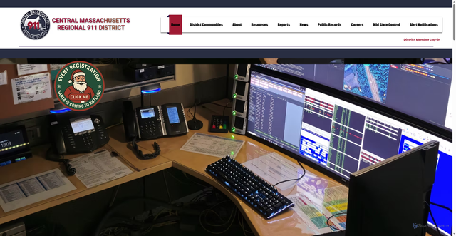 Security scan screenshot of https://www.cmr911ma.gov/