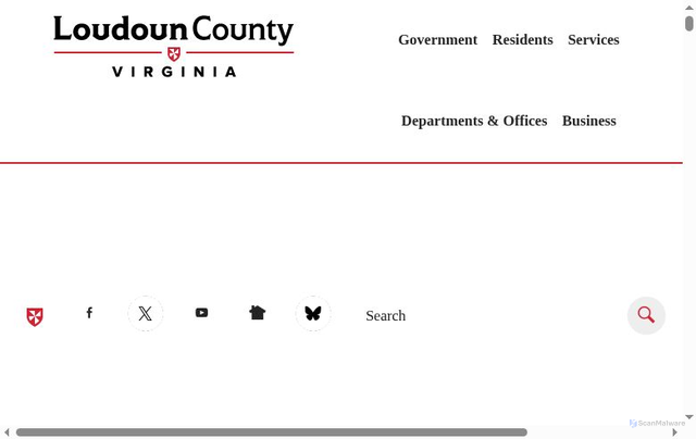 Security scan screenshot of https://www.loudoun.gov/