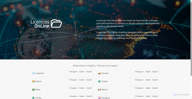 Security scan screenshot of https://licenciasonline.com/