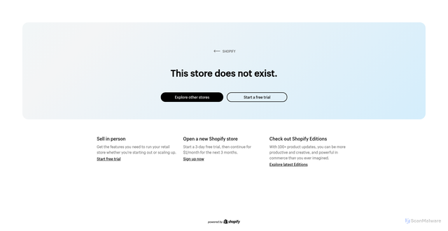 Security scan screenshot of https://shanceyoutlet.com/