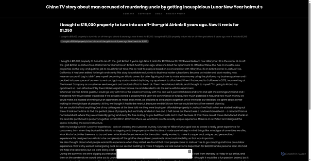 Security scan screenshot of https://macgraypartshugo-ozie4d70li.edgeone.app/17438-i-bought-a-15000-property-to-turn-into-an-off-the-grid-airbnb-6-years-ago-now-it-rents-for-1250.html