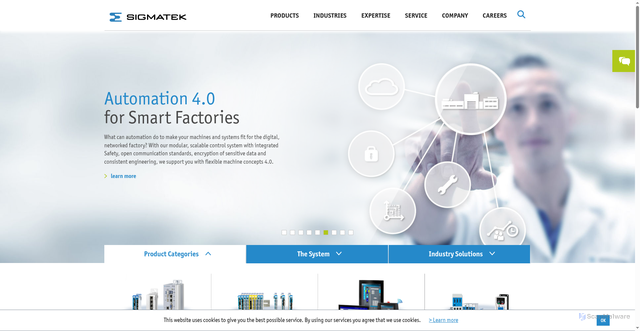 Security scan screenshot of https://www.sigmatek-automation.com