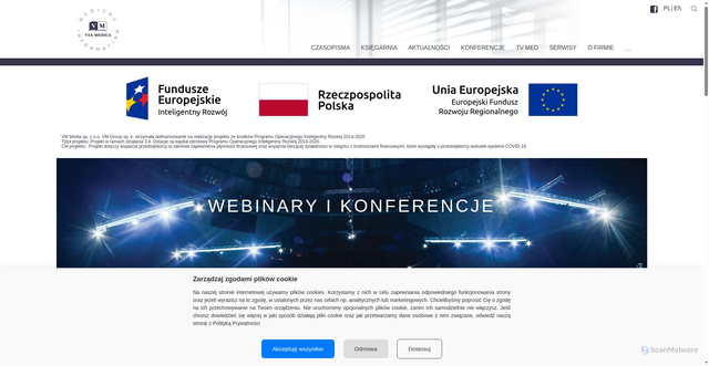 Security scan screenshot of https://viamedica.pl