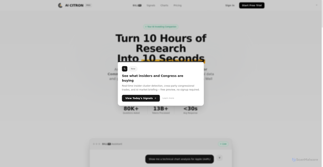 Security scan screenshot of https://pro.interactivecrypto.com
